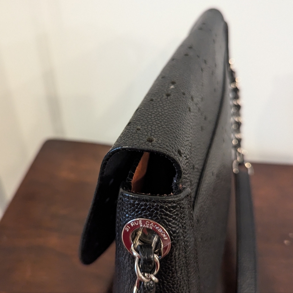 Chanel Perforated Calfskin Medium Flap Messenger - Picture 6 of 13